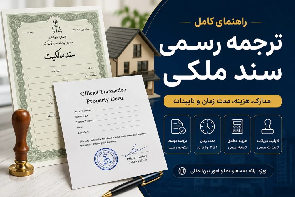ترجمه سند ملکی